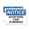 Signmission Do Not Enter X-Ray In Progress OSHA Notice Sign, Vinyl Decal, 10in W x 7in L, 2PK OS-2PACK-NS-D-710-L-11271 - alternate 1
